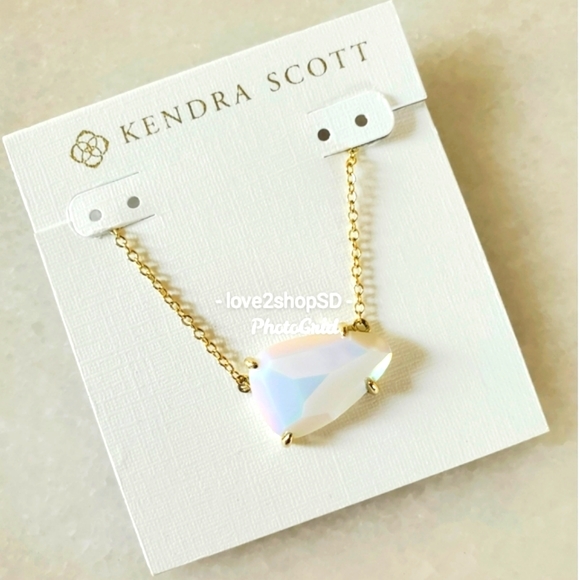 Kendra Scott Iridescent White Isla necklace - Picture 2 of 5
